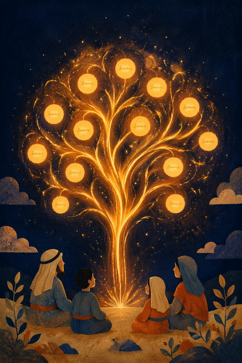 Glowing Tree of the Spirit Background