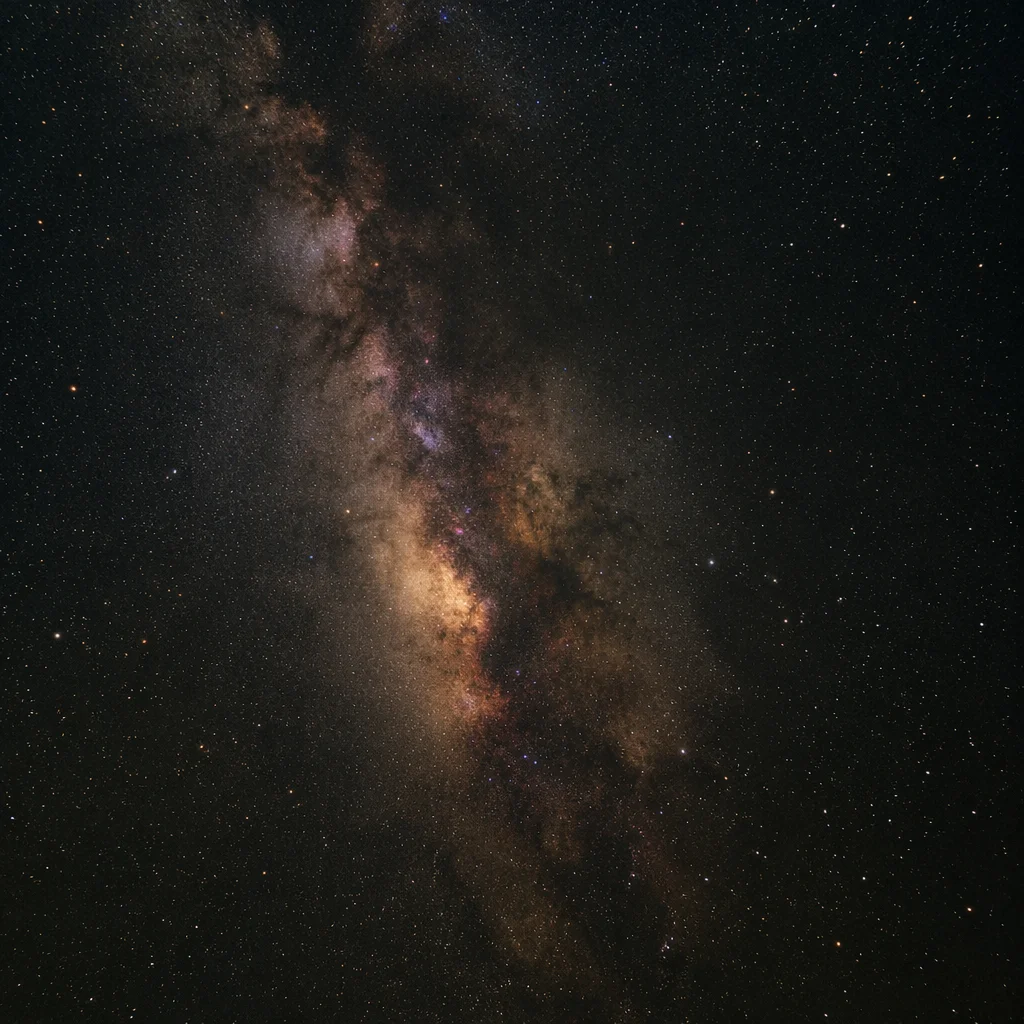 Contemplative Galaxy Nebula Dark Background