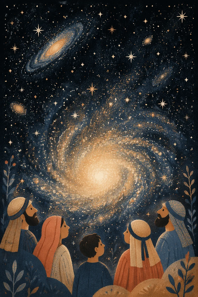 Dark Galaxy Nebula Starfield Background