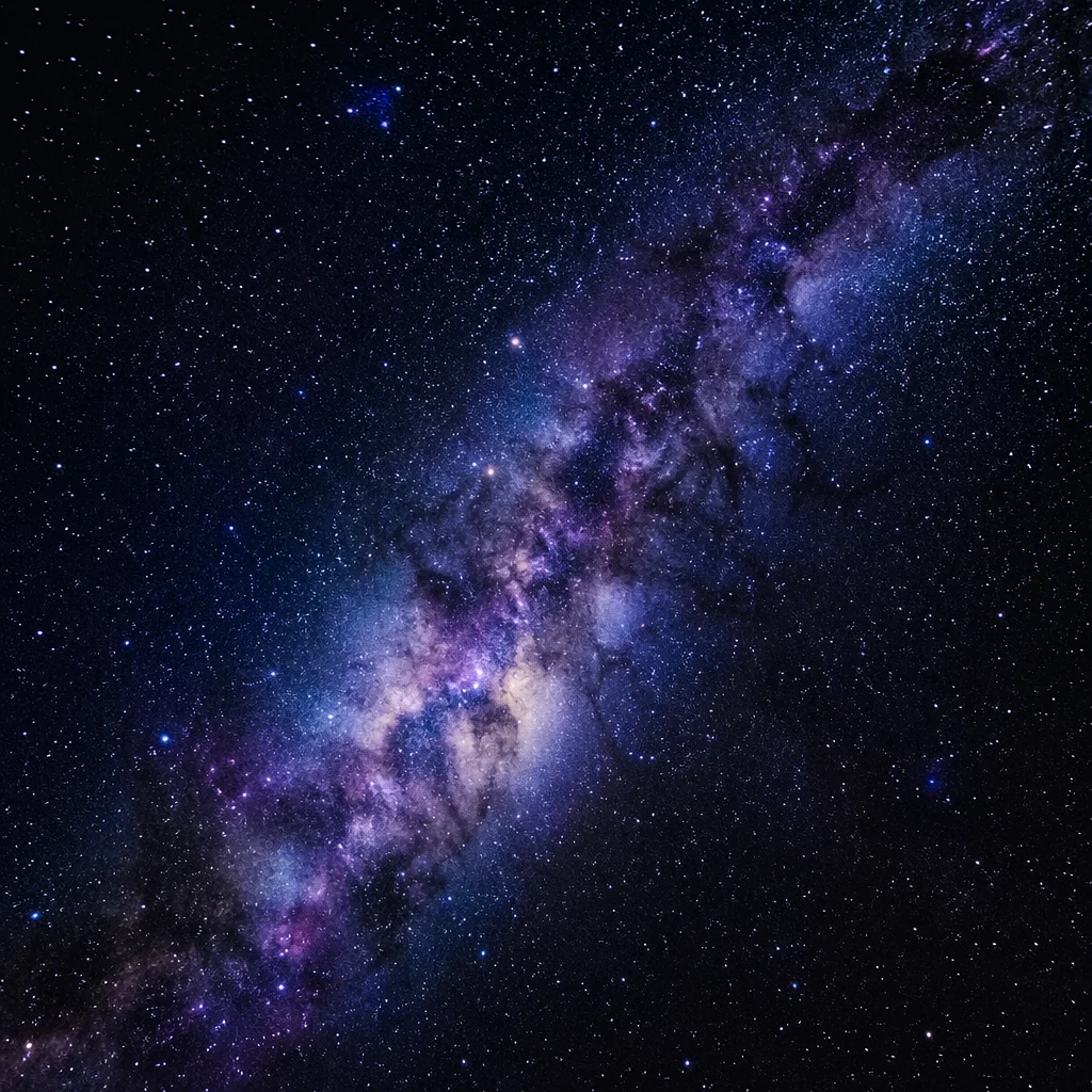 Contemplative Galaxy Nebula Starfield Background