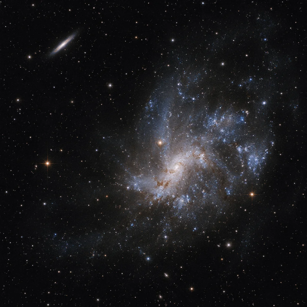 Photorealistic Dark Galaxy Nebula Background