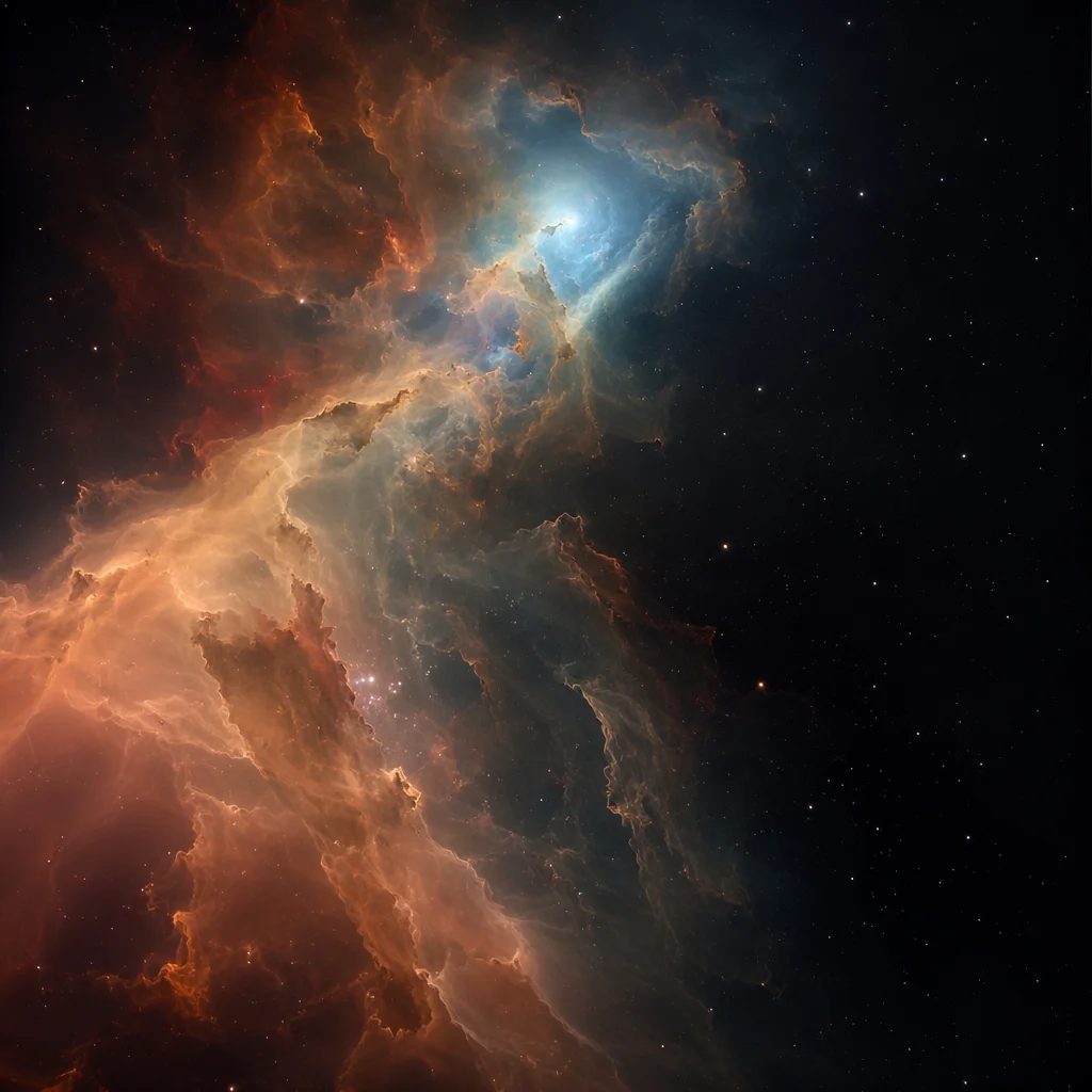Contemplative Nebula in Deep Space