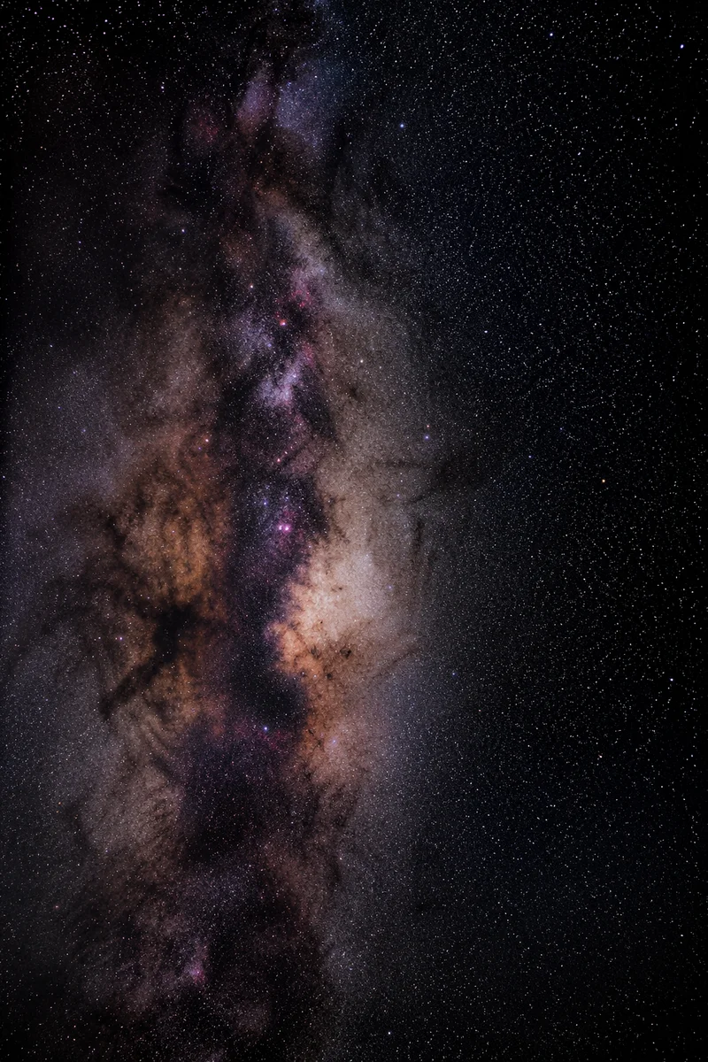 Dark Galactic Nebula Starfield Background