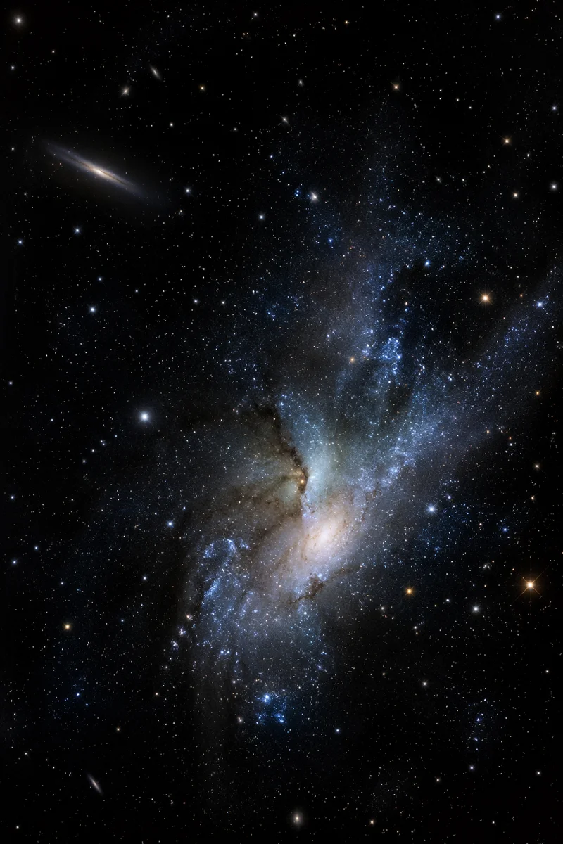 Dark Galaxy Nebula Star Field Background