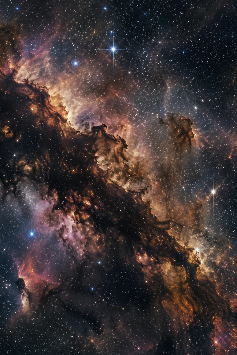 Dark Nebula Galaxy Starfield Background