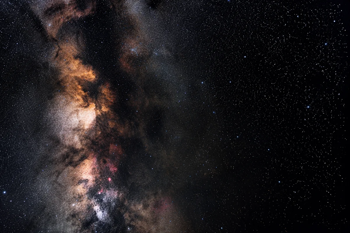 Dark Galactic Nebula Star Field Background
