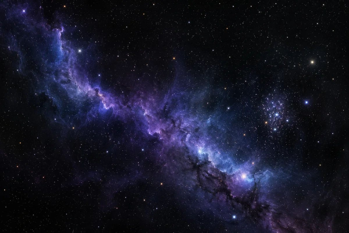 Dark Galaxy Nebula Starfield Background
