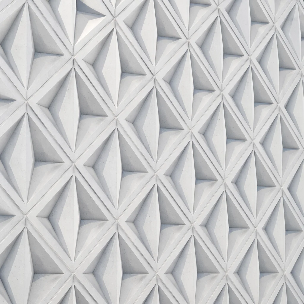 Minimalist Diamond Tile Concrete Pattern