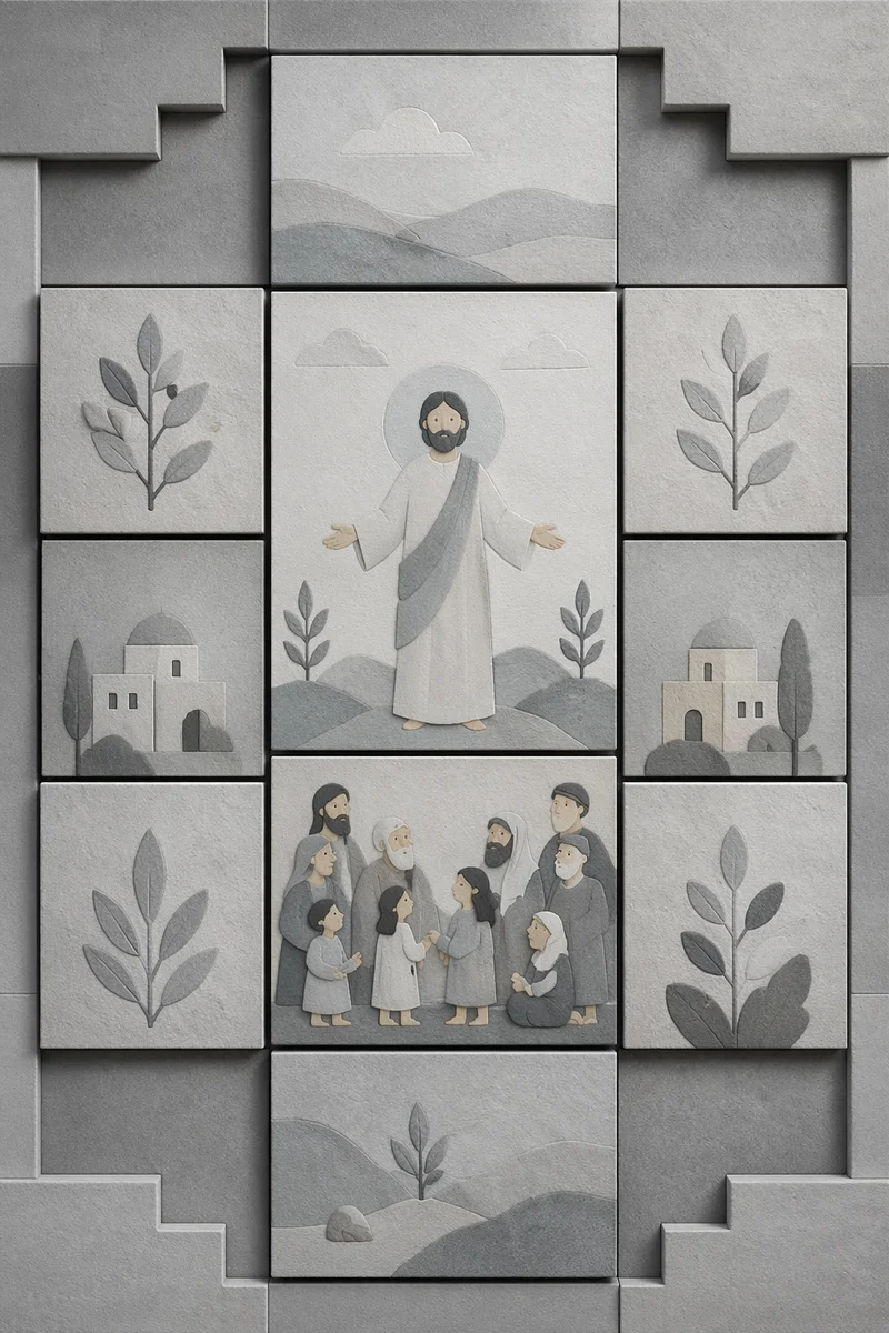 Minimalist Geometric Gray Panel Background