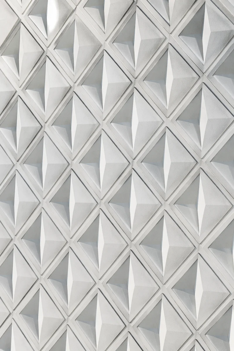 Minimalist Diagonal Diamond Wall Pattern