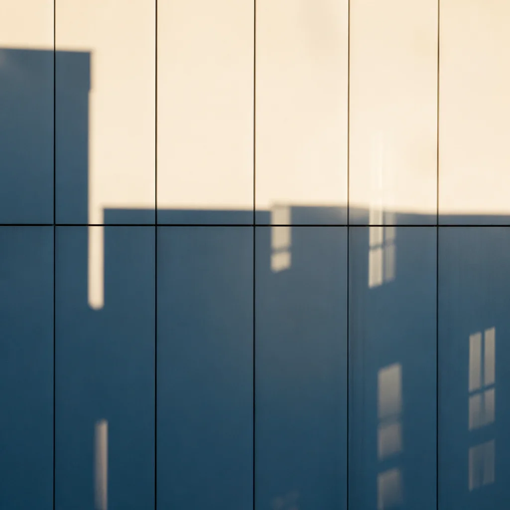 Minimalist Geometric Building Facade Background