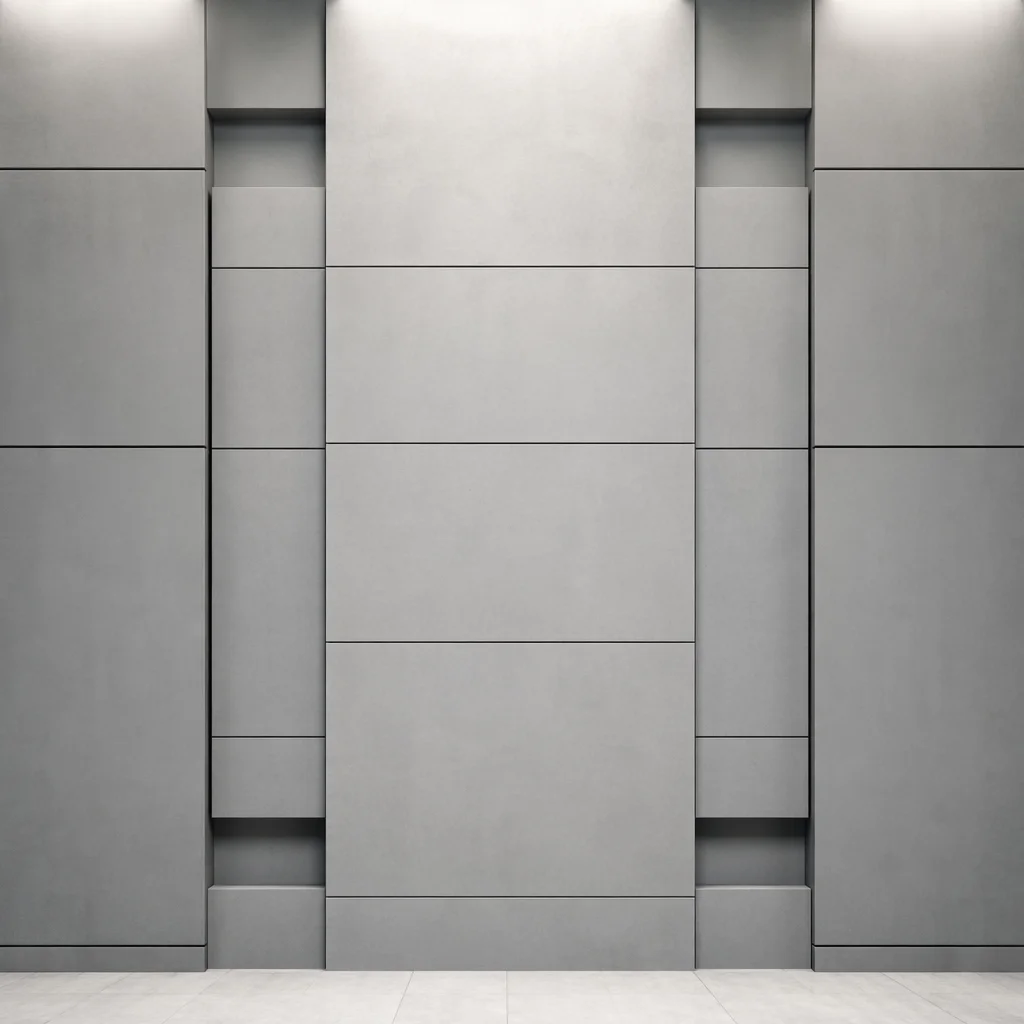 Modern Minimalist Geometric Wall Panel Background