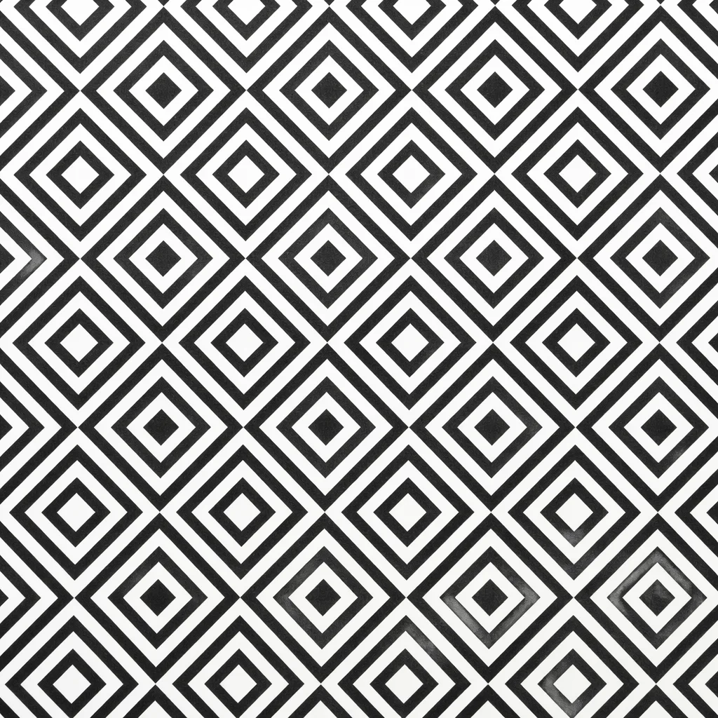 Minimalist Monochrome Geometric Diamond Pattern
