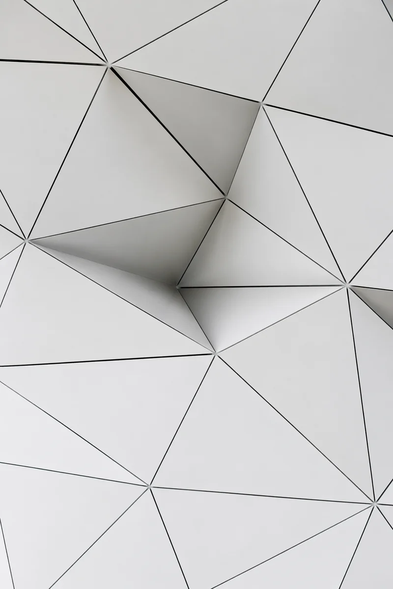Minimal Geometric White Architectural Background