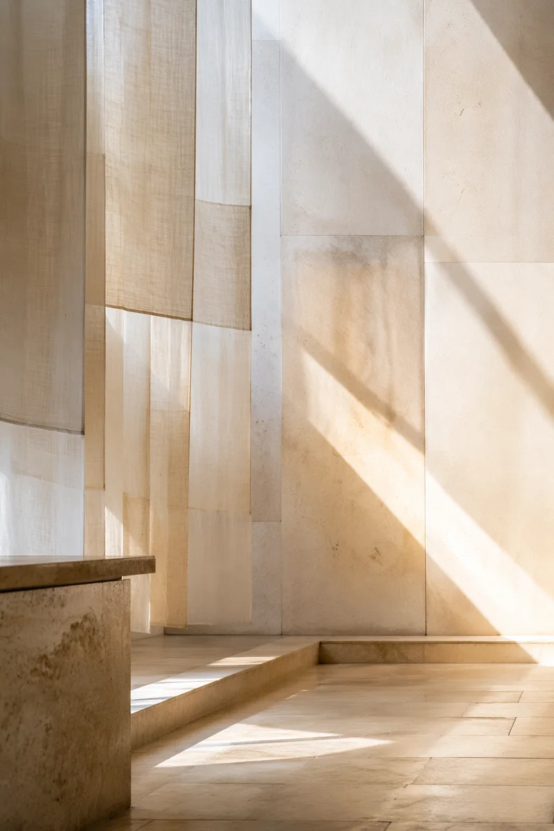 Minimalist Geometric Sanctuary Alcove Background