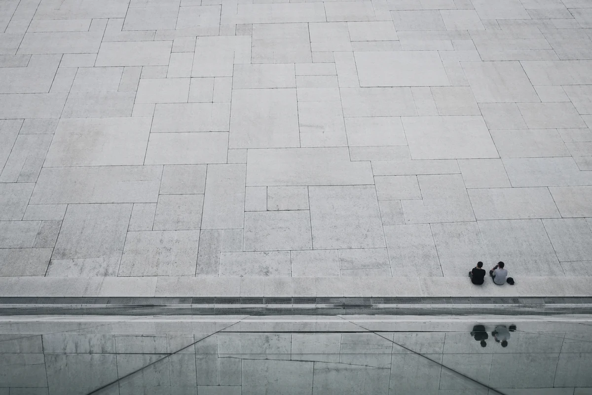 Minimalist Concrete Plaza Geometric Background