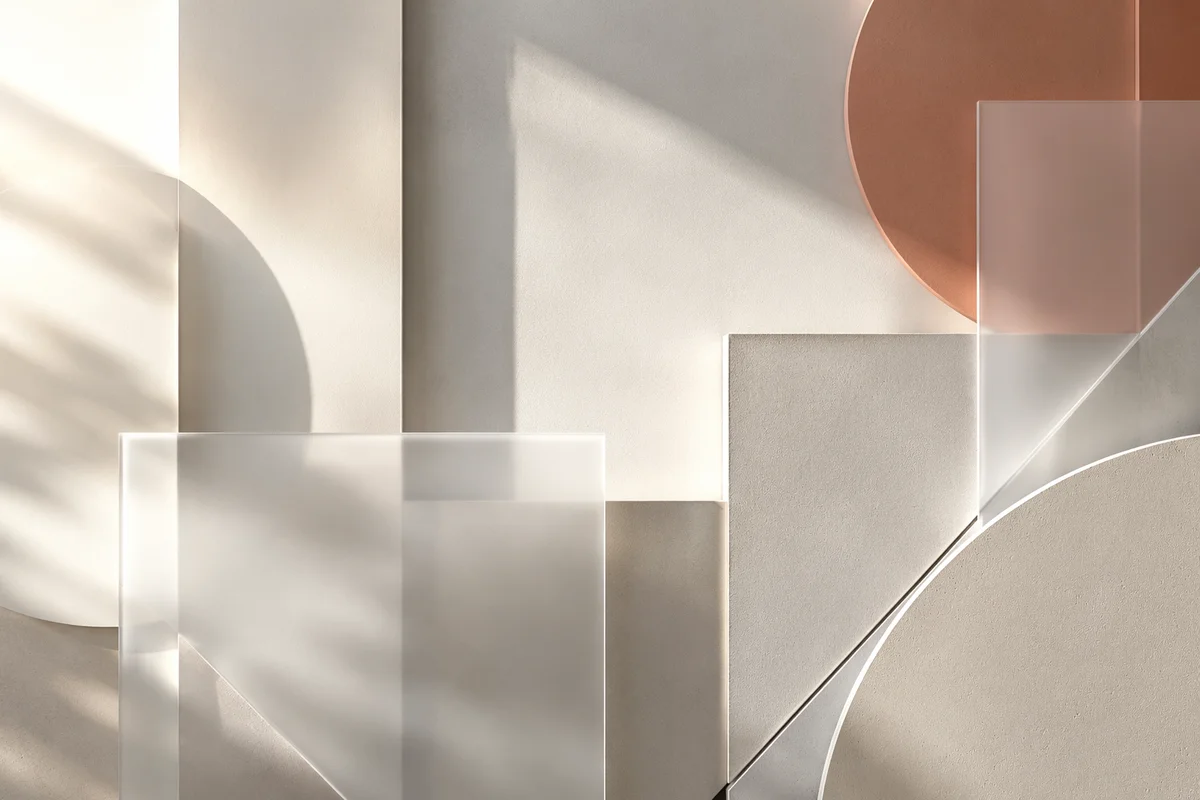 Modern Minimalist Geometric Wall Background