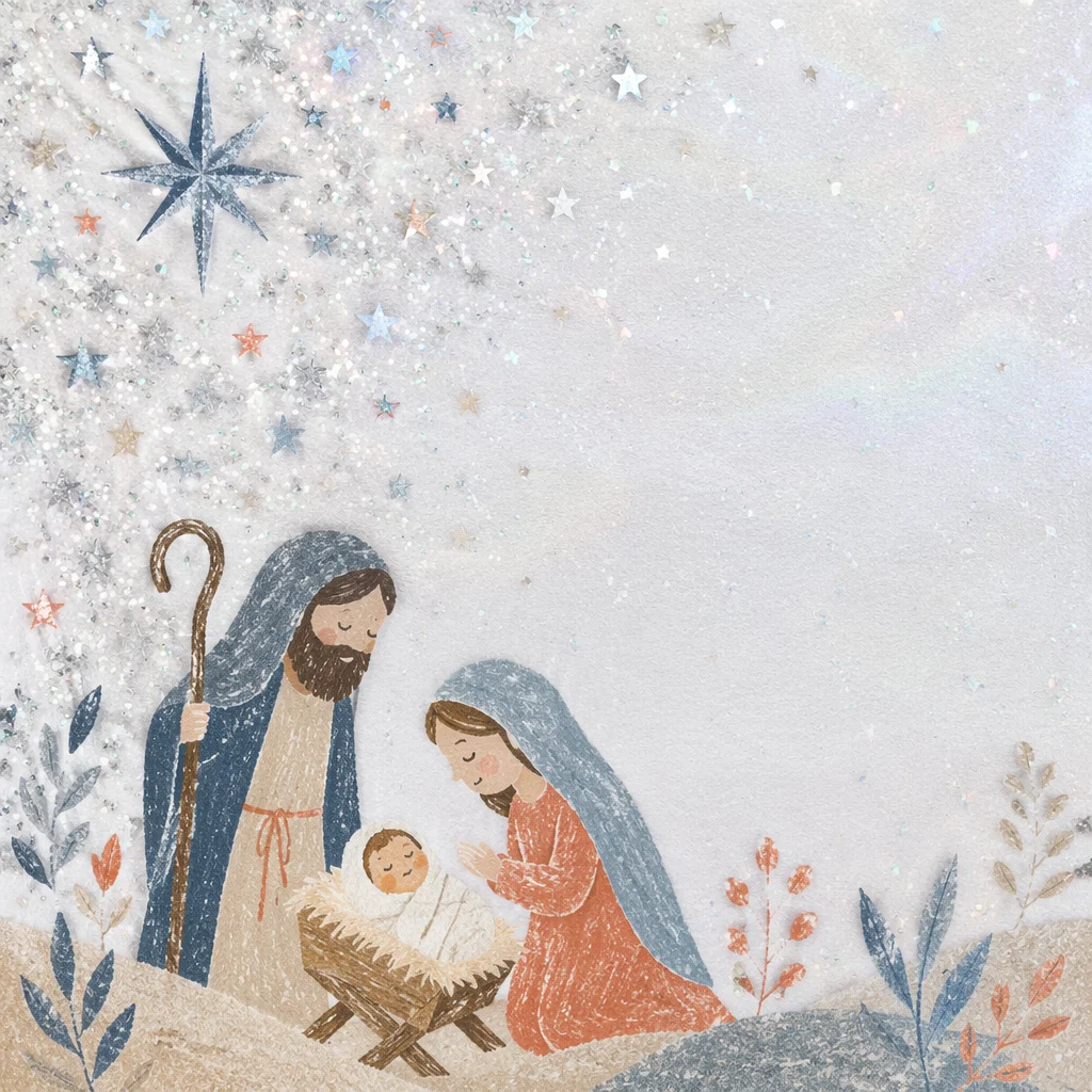 Silver Glitter Festive Sparkle Background