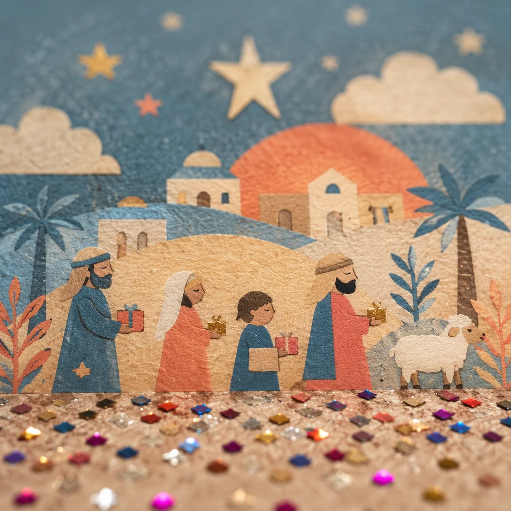 Festive Metallic Glitter Sparkle Background