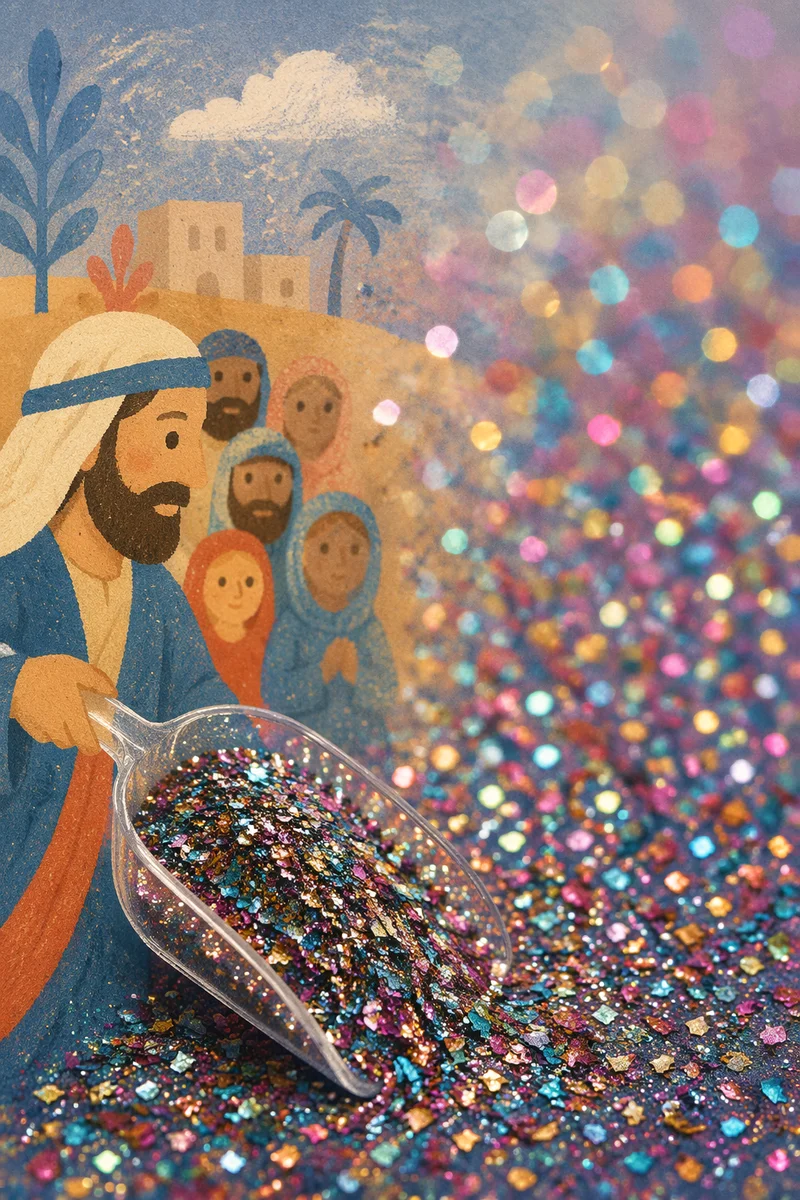 Festive Jewel Tone Glitter Sparkle Background