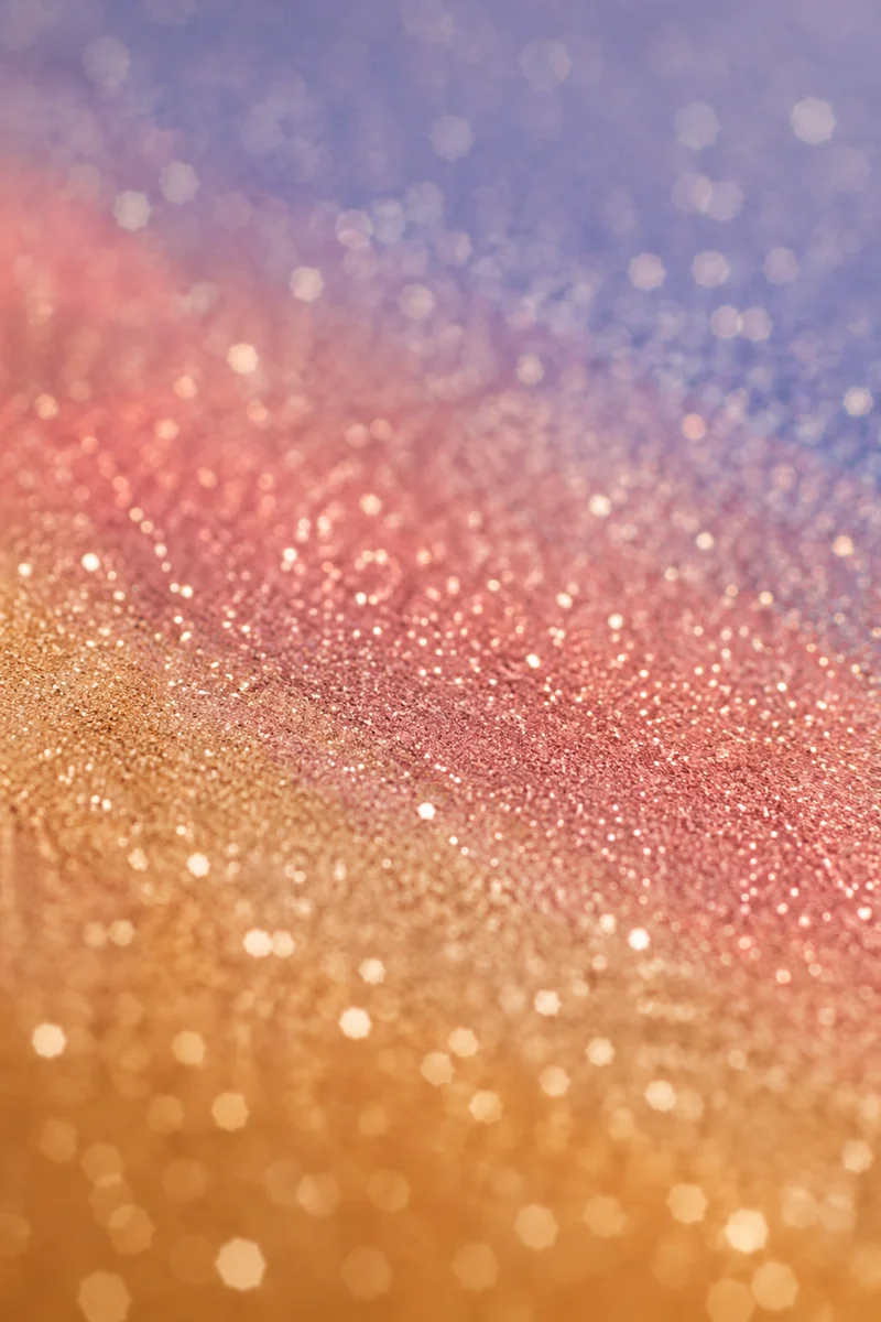Diagonal Glitter Bands with Soft Bokeh