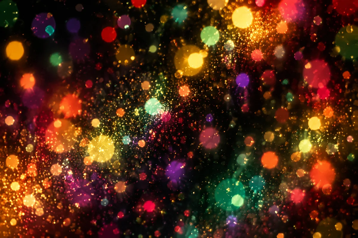 Festive Glitter Sparkle Bokeh Background
