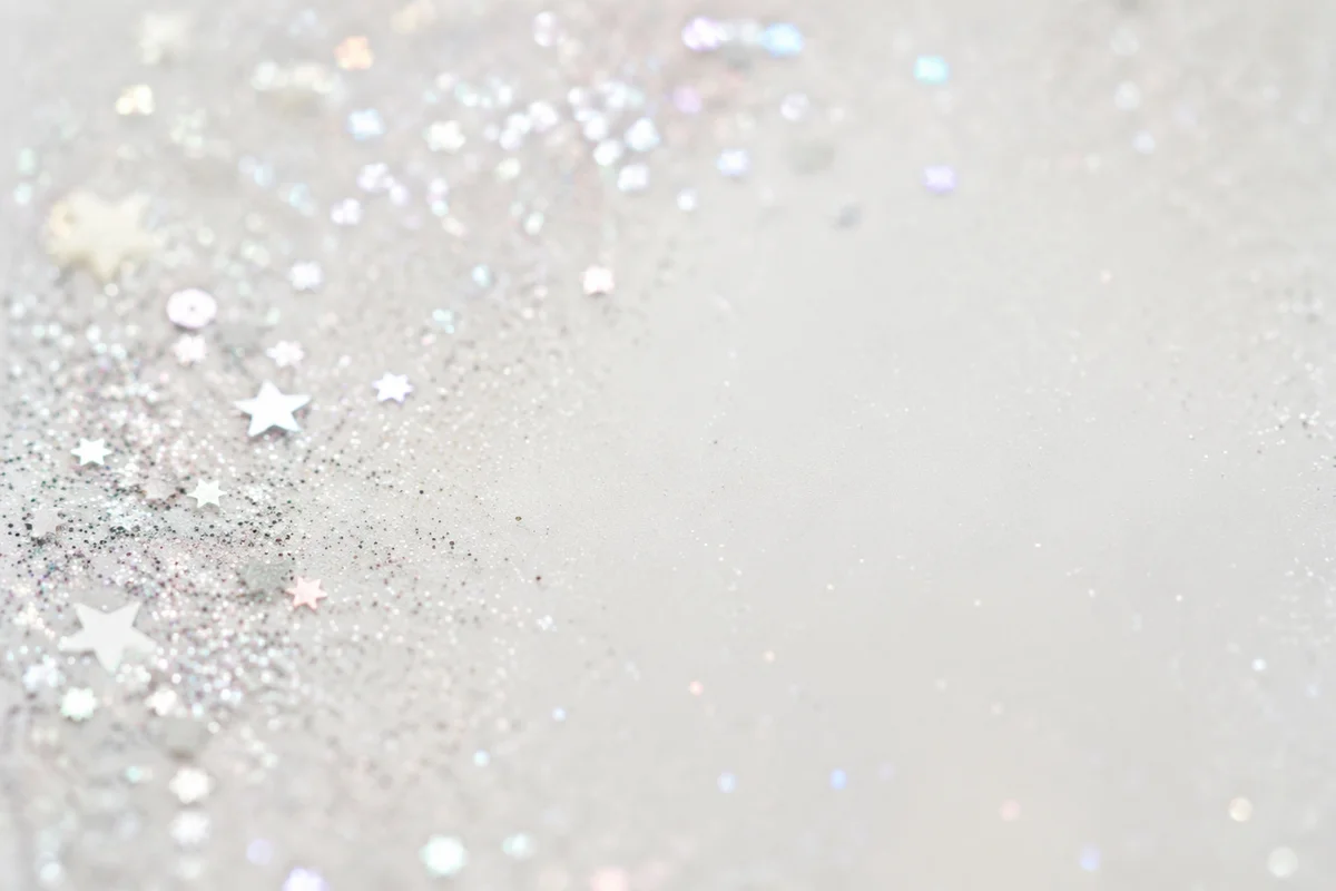 Silver Glitter Festive Sparkle Backdrop