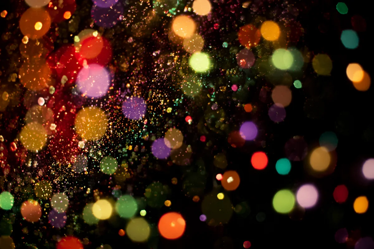 Festive Glitter Sparkle Bokeh Background
