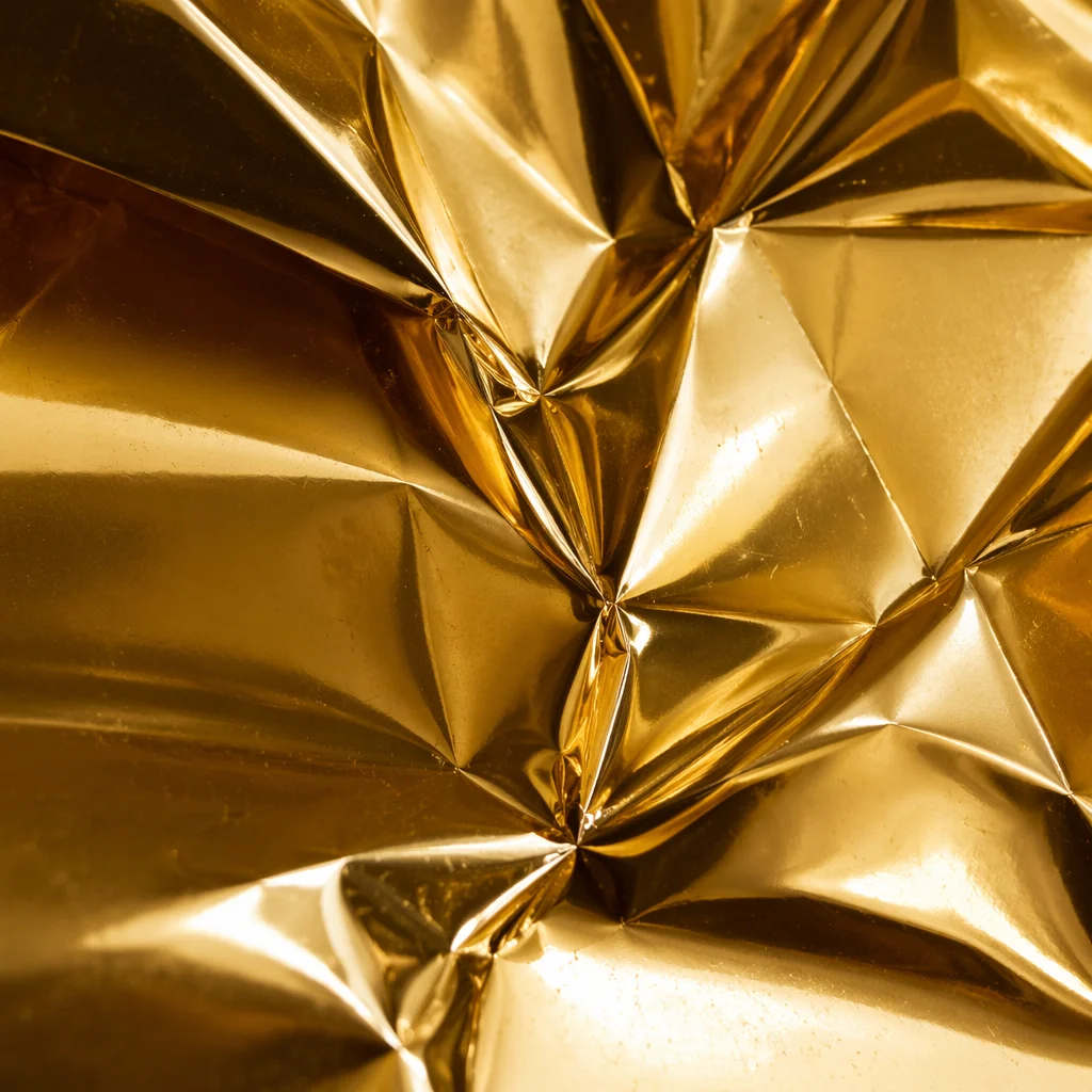 Elegant Shiny Metallic Gold Foil Background