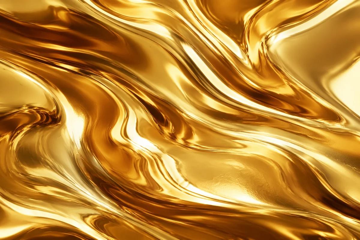 Elegant Shiny Liquid Gold Background