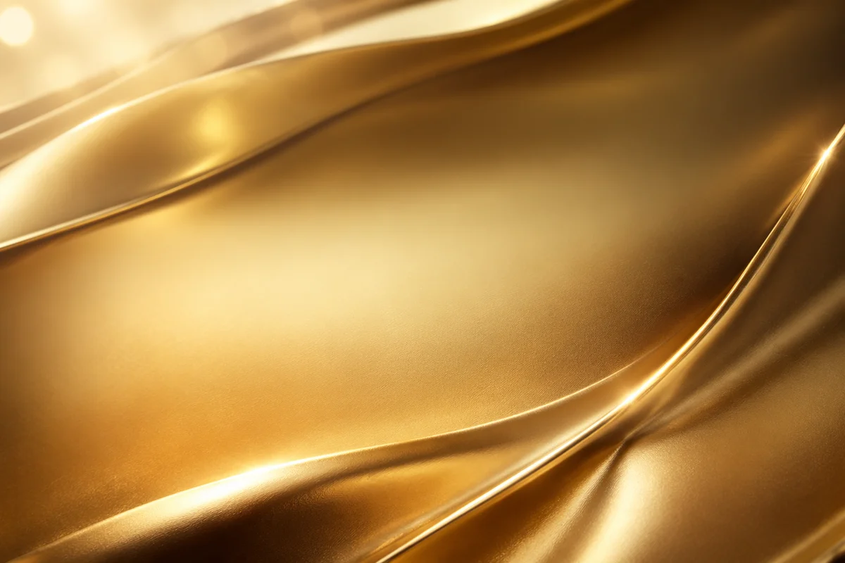 Elegant Gold Metallic Wave Background