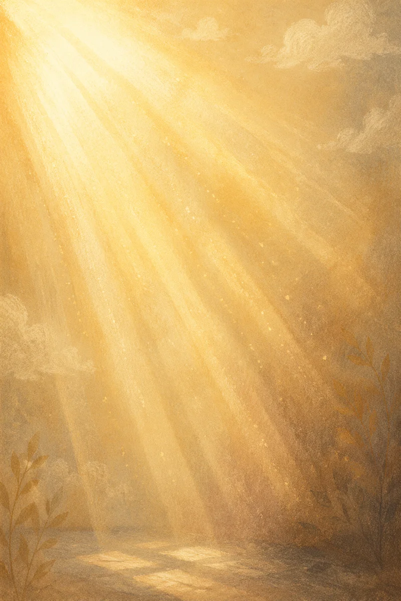 Golden Light Rays Spiritual Background