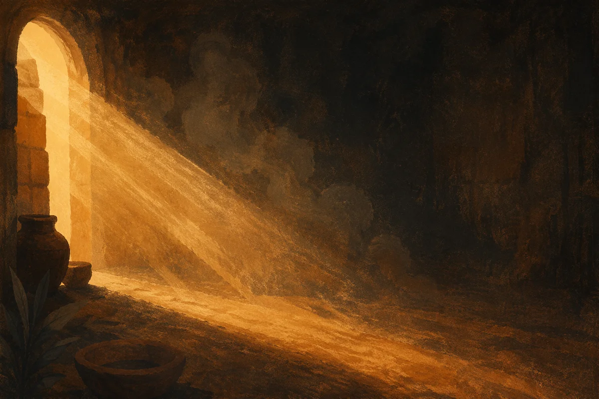 Golden Light Rays Spiritual Background