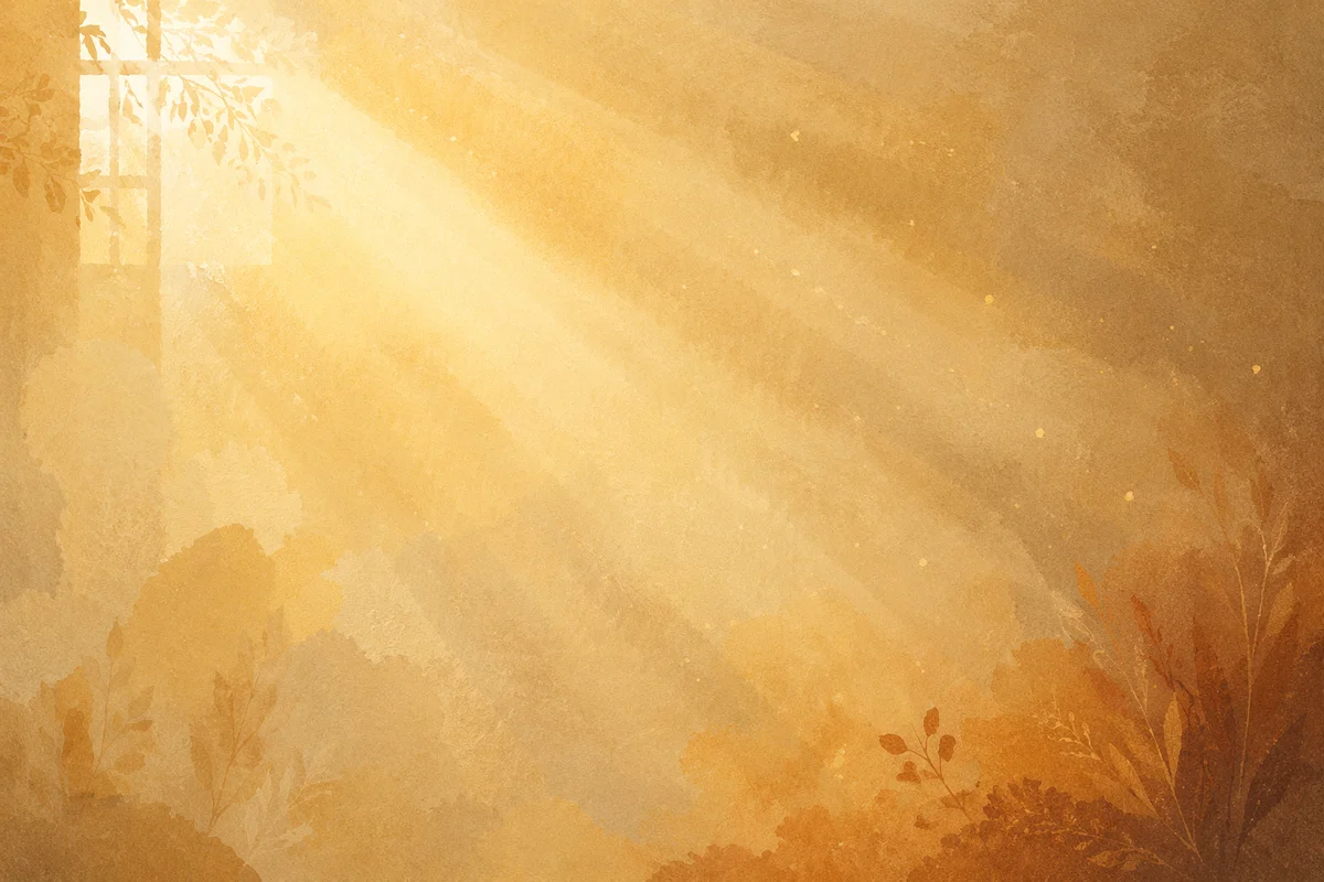 Golden Light Rays Spiritual Background
