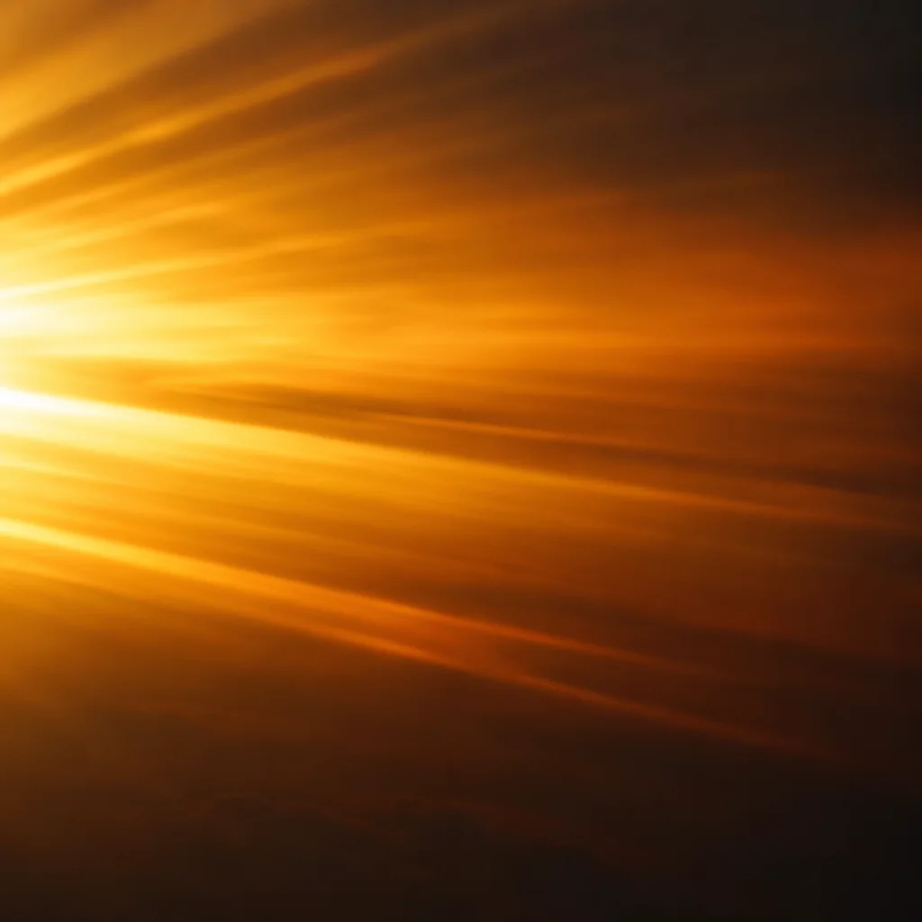Radiant Golden Light Rays Background