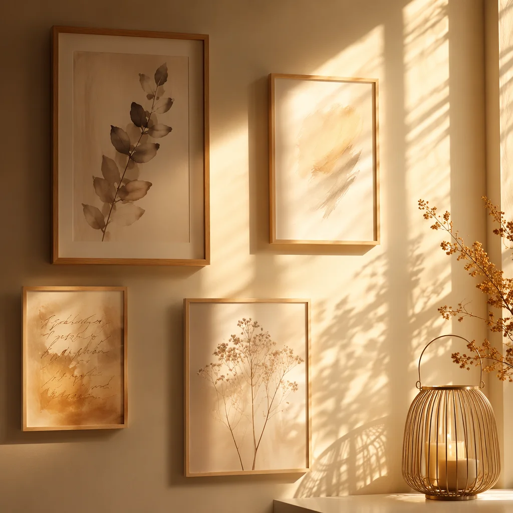 Golden Spiritual Light Rays Wall Background