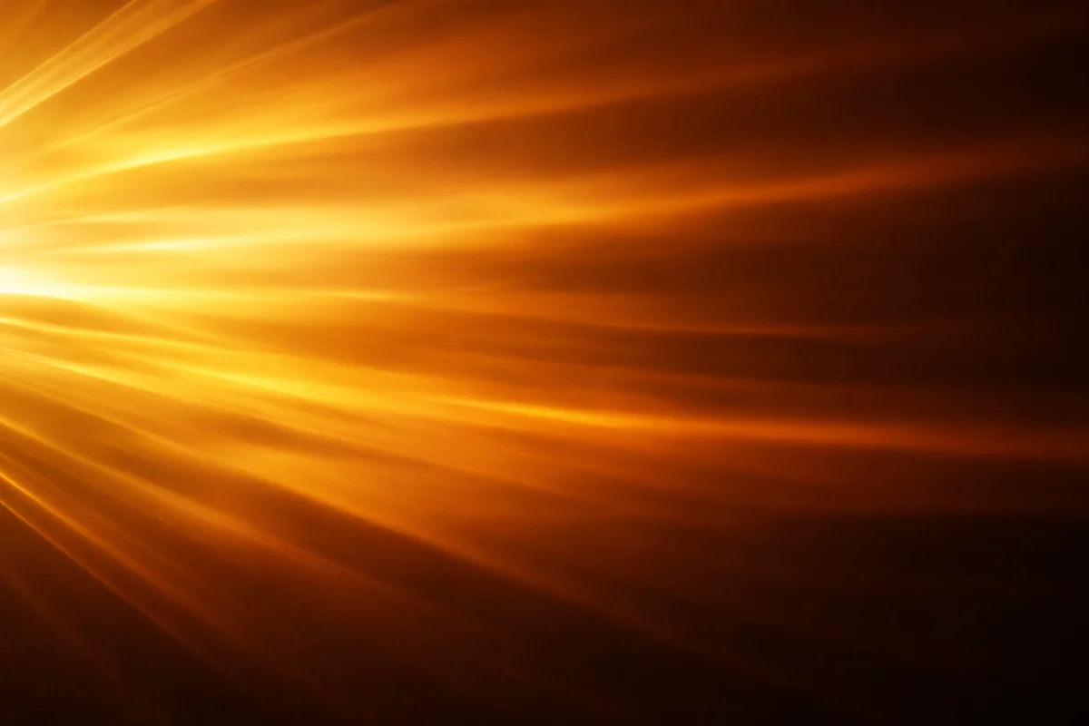 Radiant Golden Light Rays Background