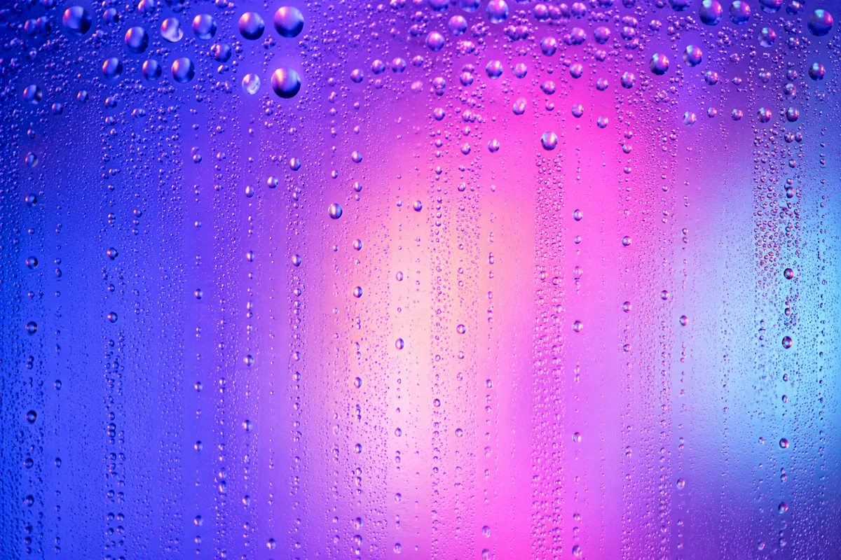 Pastel Purple Pink Water Droplet Background