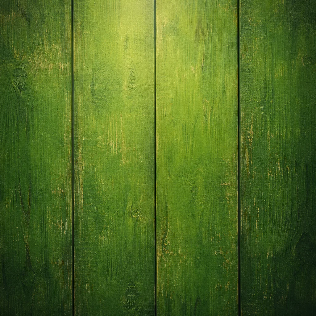 Fresh Green Wooden Plank Background
