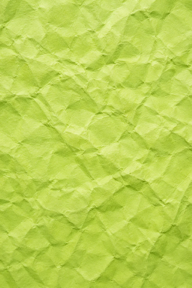 Fresh Green Crumpled Paper Background