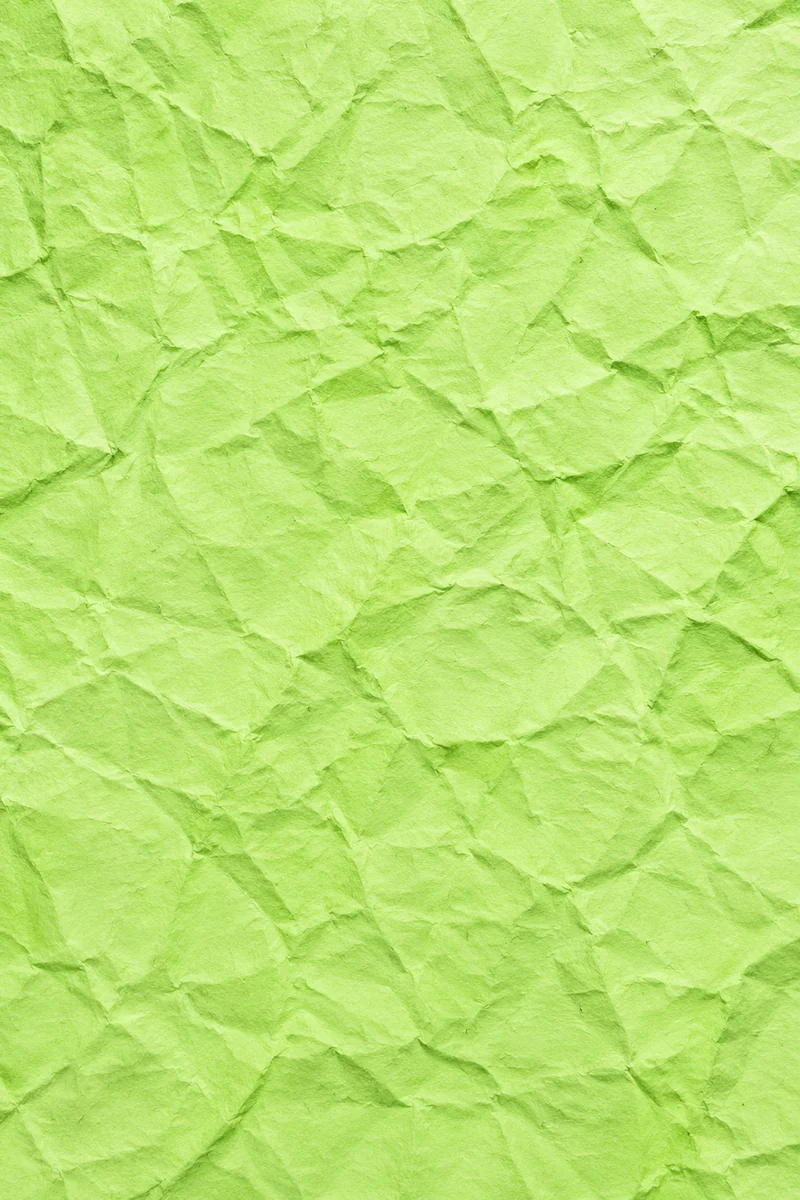 Fresh Light Green Crumpled Paper Background