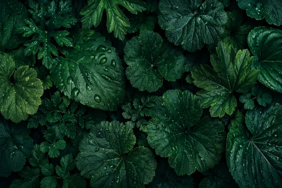 Fresh Emerald Leaf Texture Background