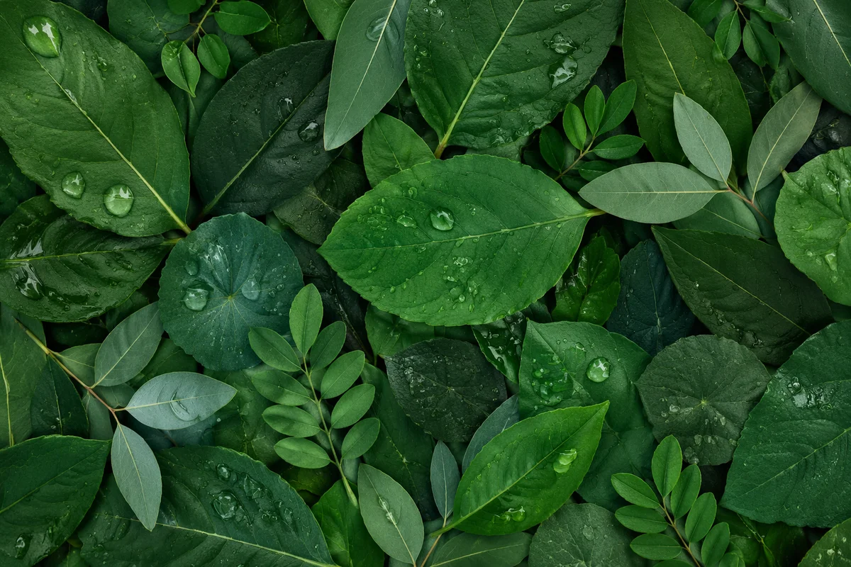 Fresh Clover Leaves Green Nature Background