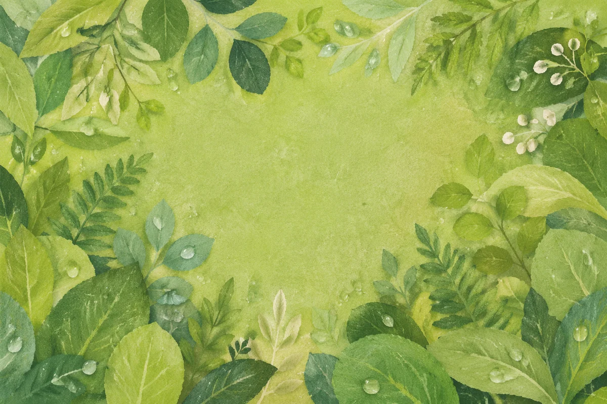 Fresh Green Leaf Wall Background