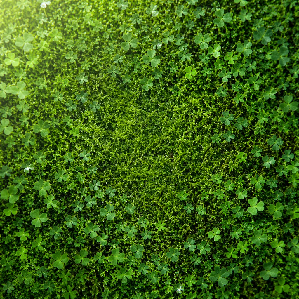 Fresh Moss and Clover Green Background