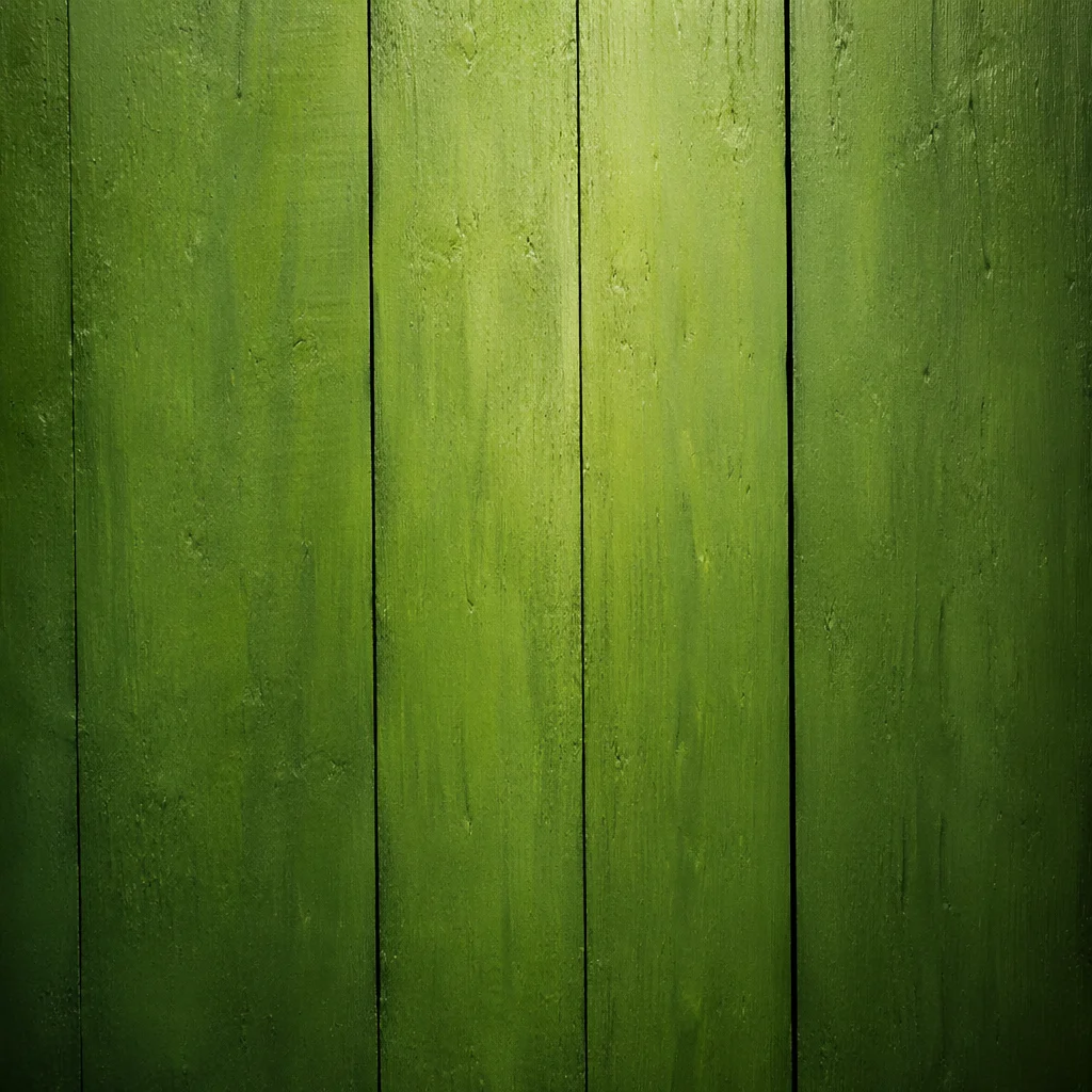 Fresh Green Wooden Plank Background