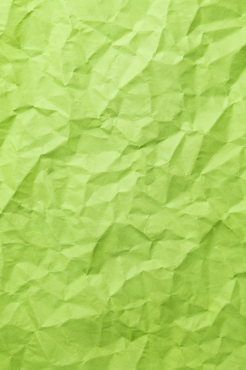 Fresh Light Green Crumpled Paper Background