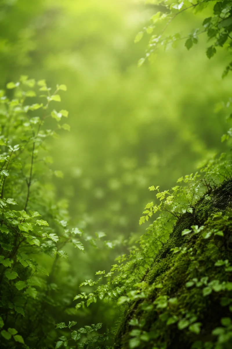 Fresh Green Leafy Garden Background