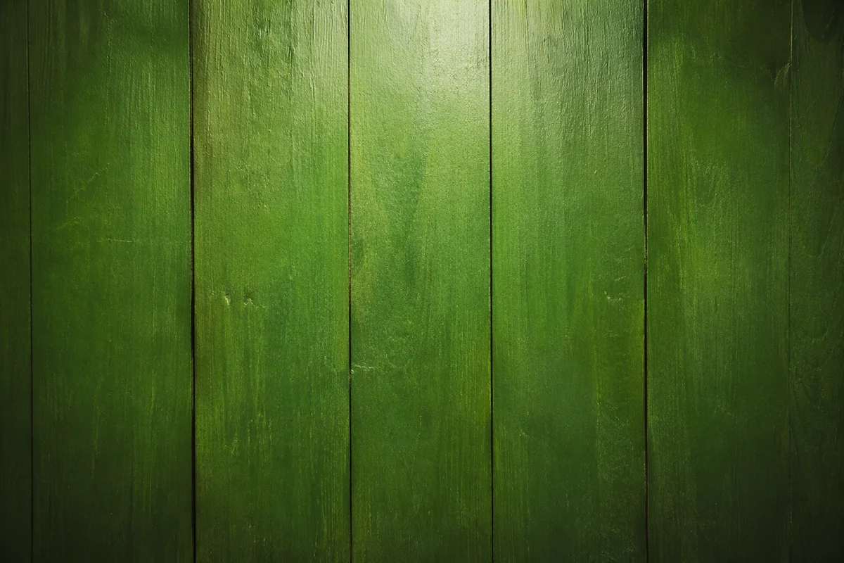 Fresh Green Wooden Plank Background
