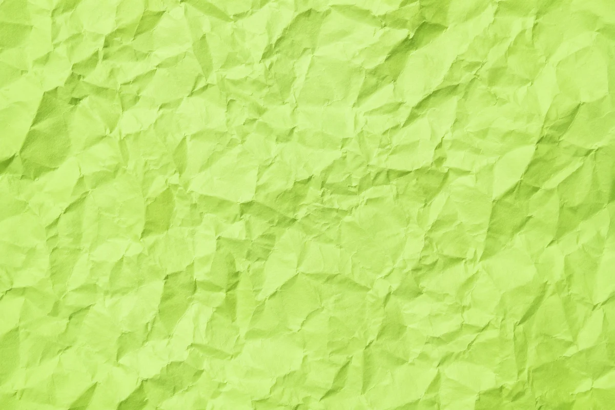 Fresh Light Green Crumpled Paper Background